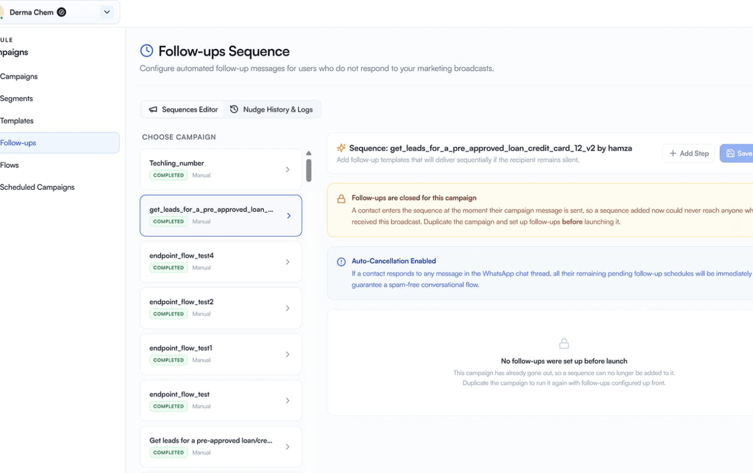 Appointment reminder workflow in Offlo
